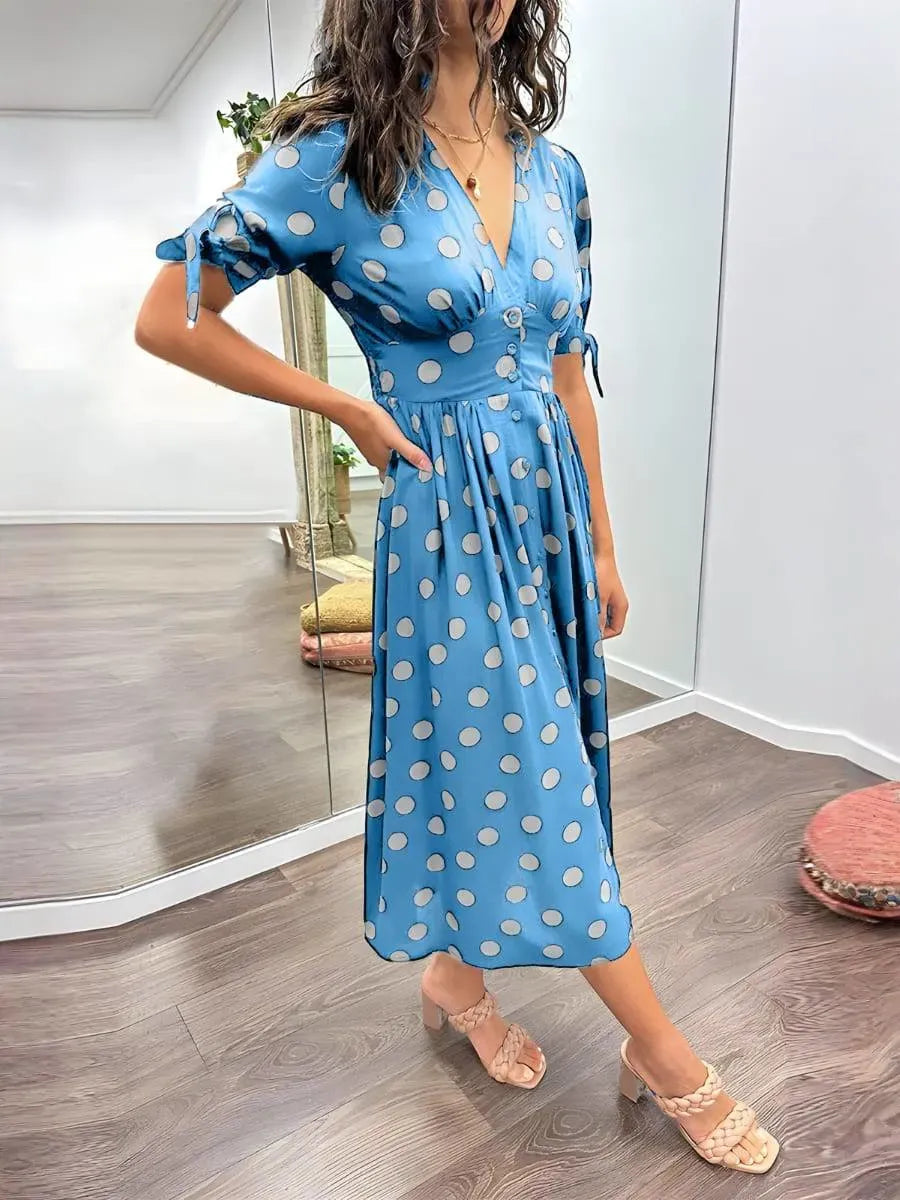 Stylish Polka Dot Dress – Classic, Feminine, and Charming