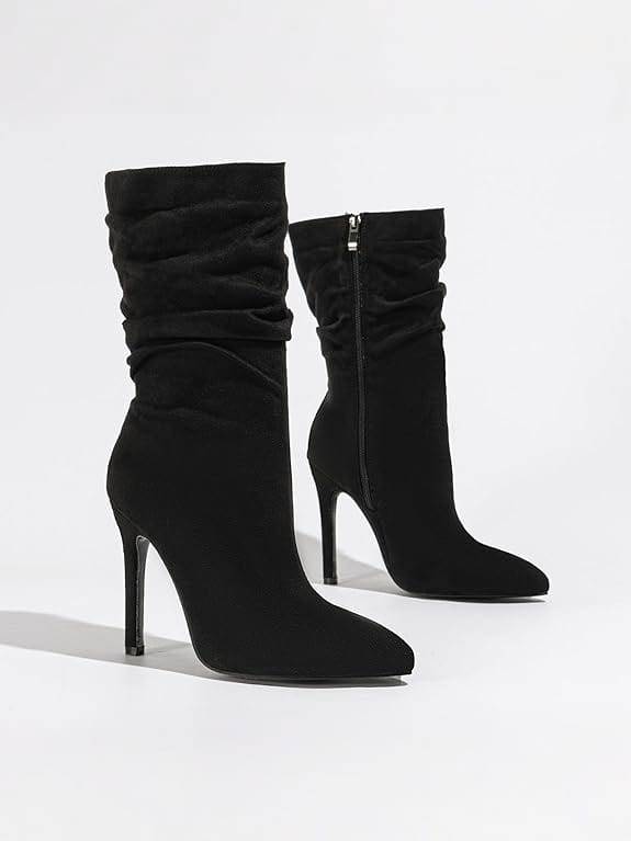 ALINA | Stylish High-Heeled Booties for All-Day Comfort