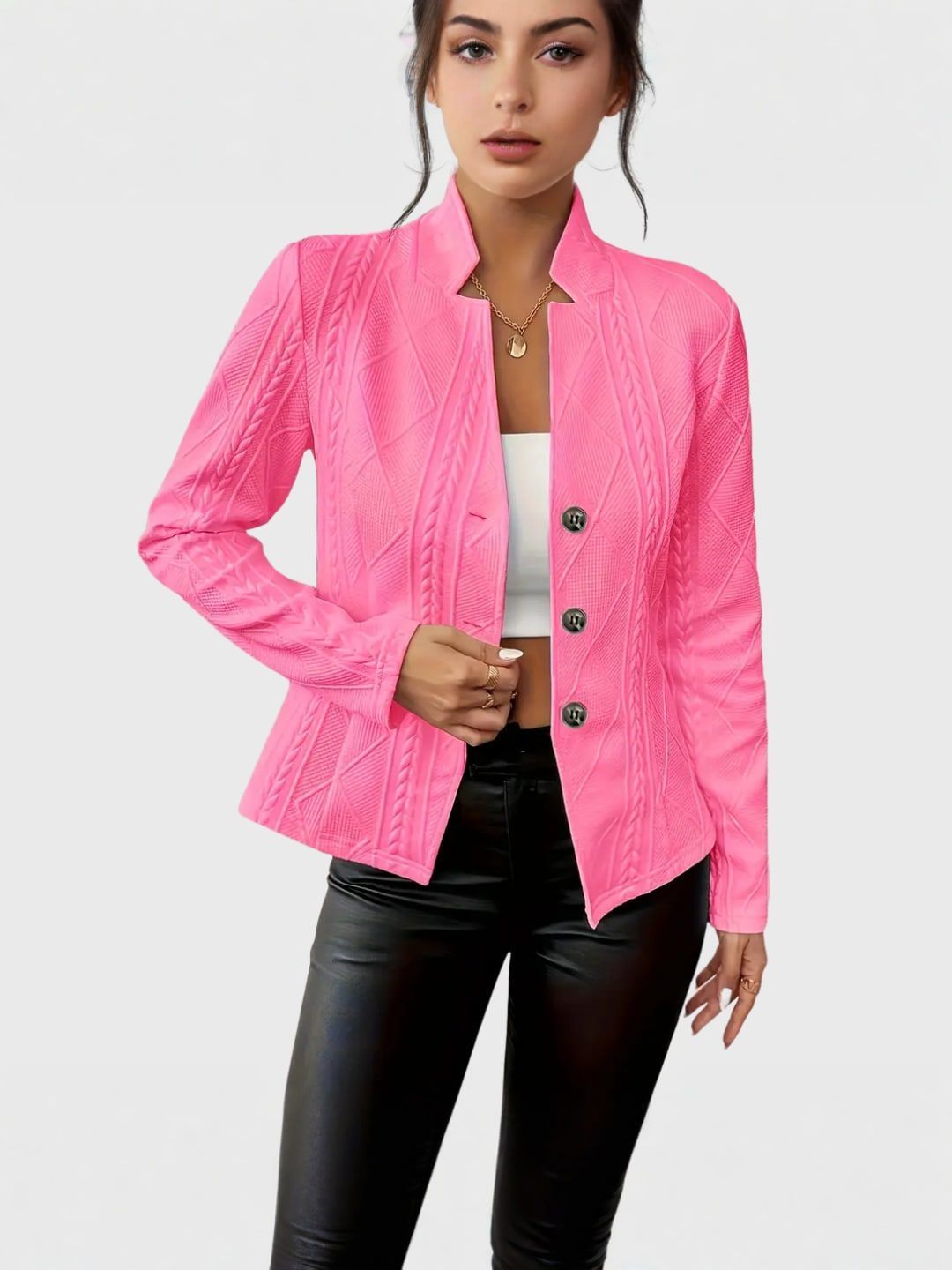 OLIVIA | Tailored Cotton-Polyester Blazer