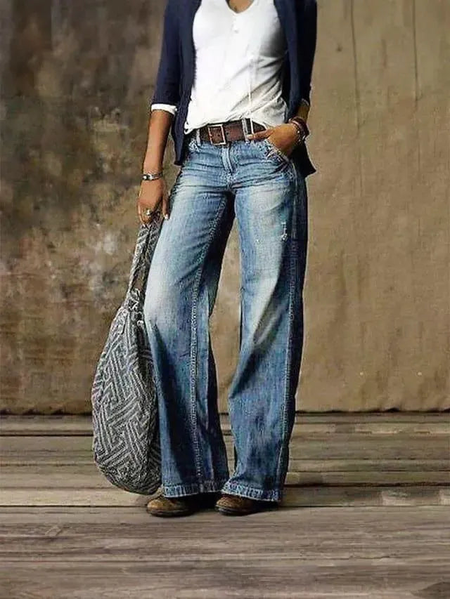 Flowing Wide-Leg Pants