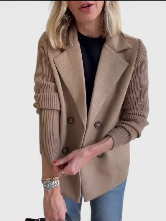 Stylish Blazer with Unique Sleeve Design