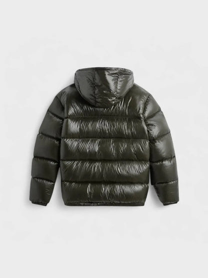 STEP | Sleek Short Shiny Down Jacket