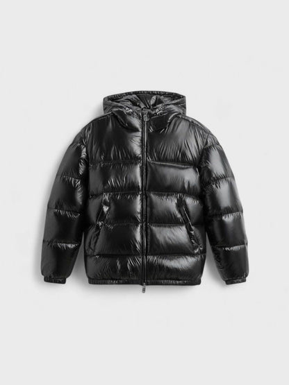 STEP | Sleek Short Shiny Down Jacket