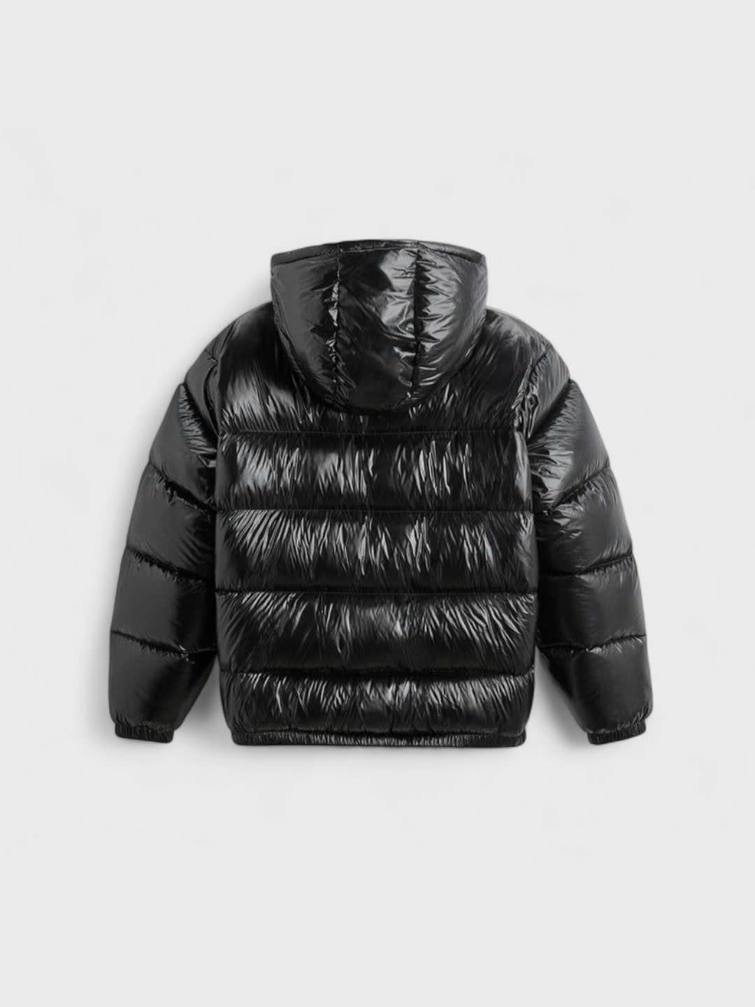 STEP | Sleek Short Shiny Down Jacket