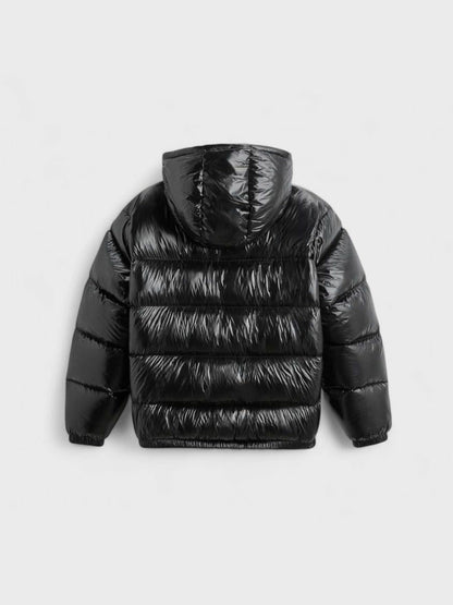 STEP | Sleek Short Shiny Down Jacket
