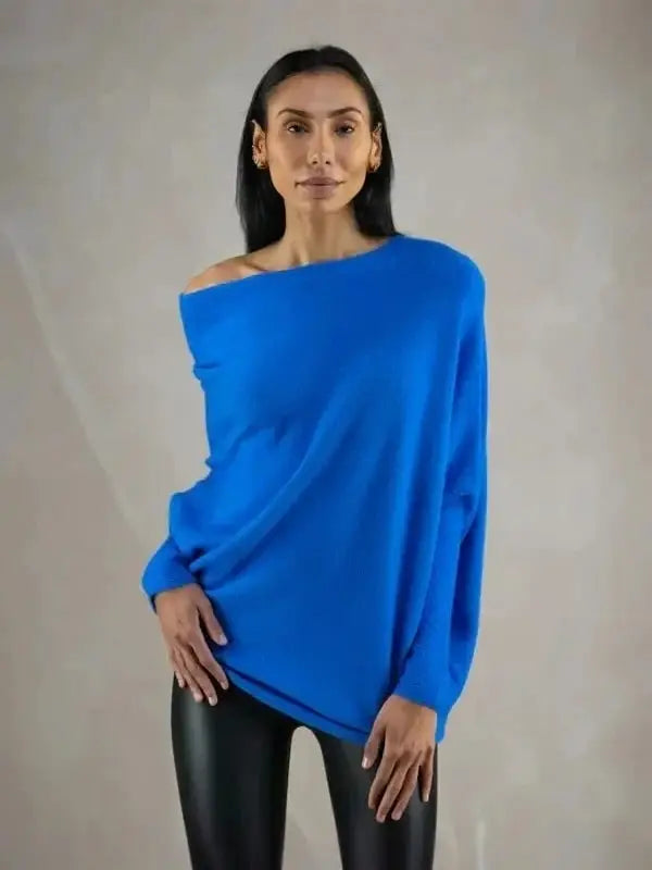 SYLVIE | Women's Oversized Sweater with Convertible Collar
