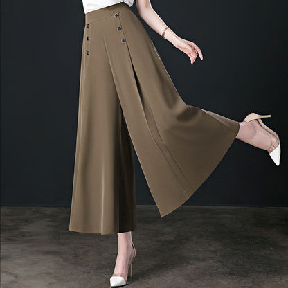 Elegant Loose-Fit Pleated Pants