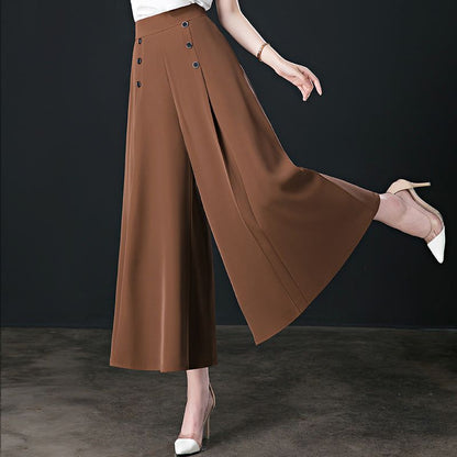Elegant Loose-Fit Pleated Pants