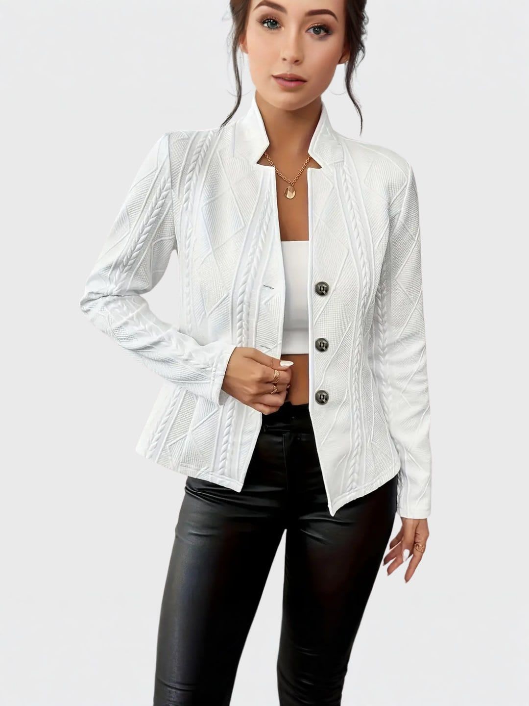 OLIVIA | Tailored Cotton-Polyester Blazer