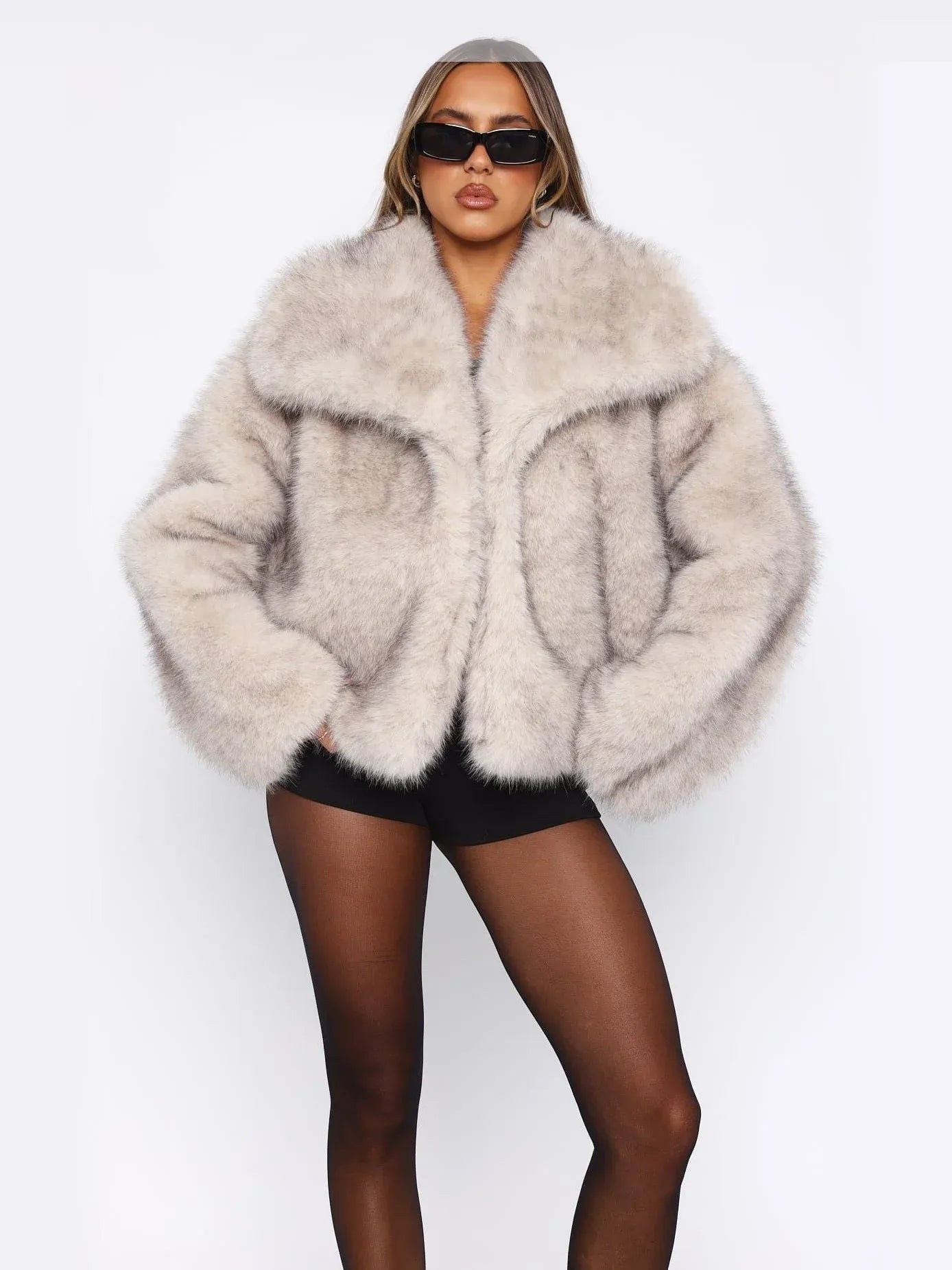 Short Faux Fur Coat