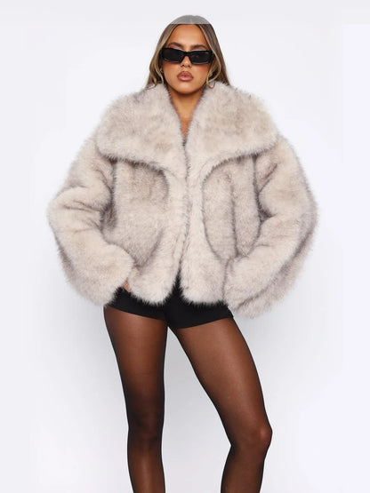 Short Faux Fur Coat