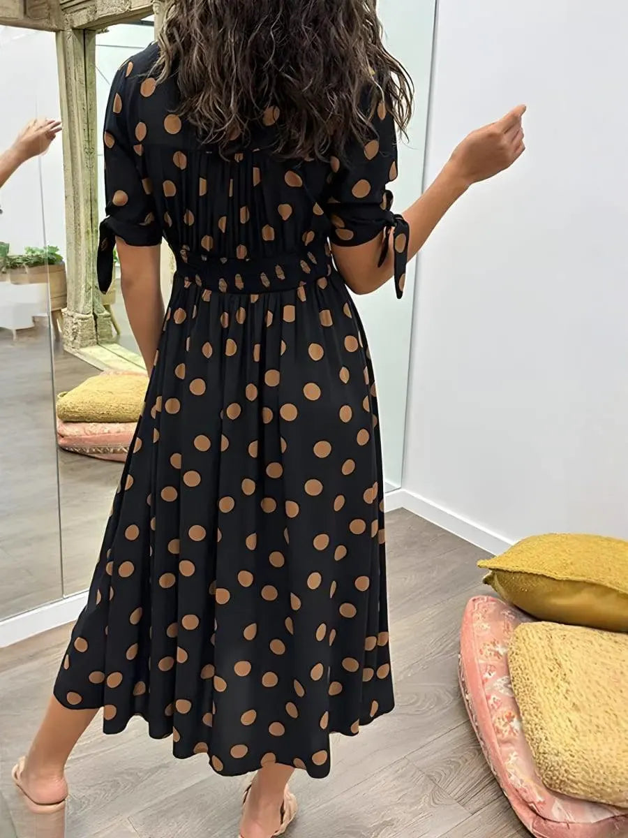 Stylish Polka Dot Dress – Classic, Feminine, and Charming