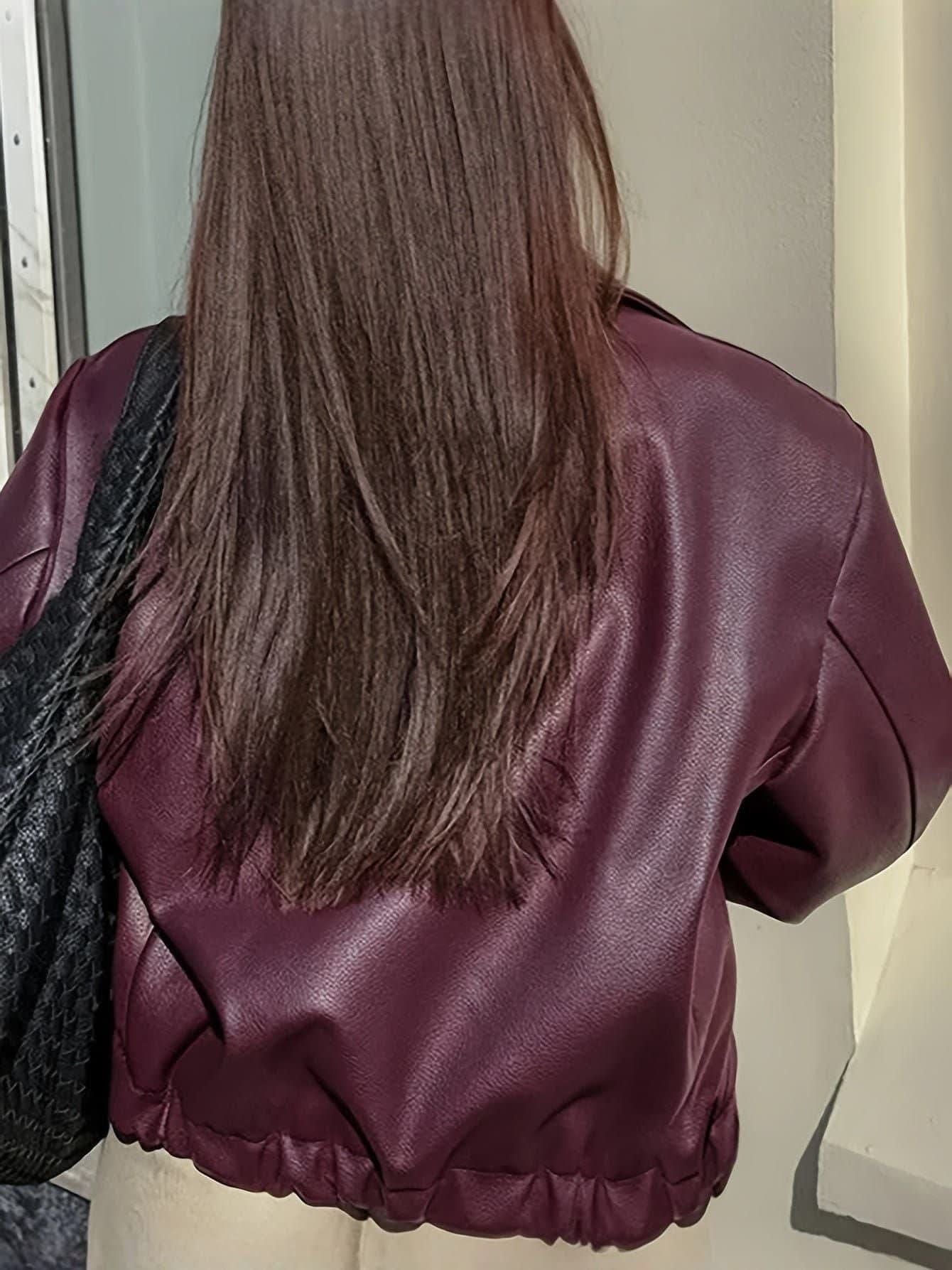 ANNETTE | Chic Vegan Leather Jacket