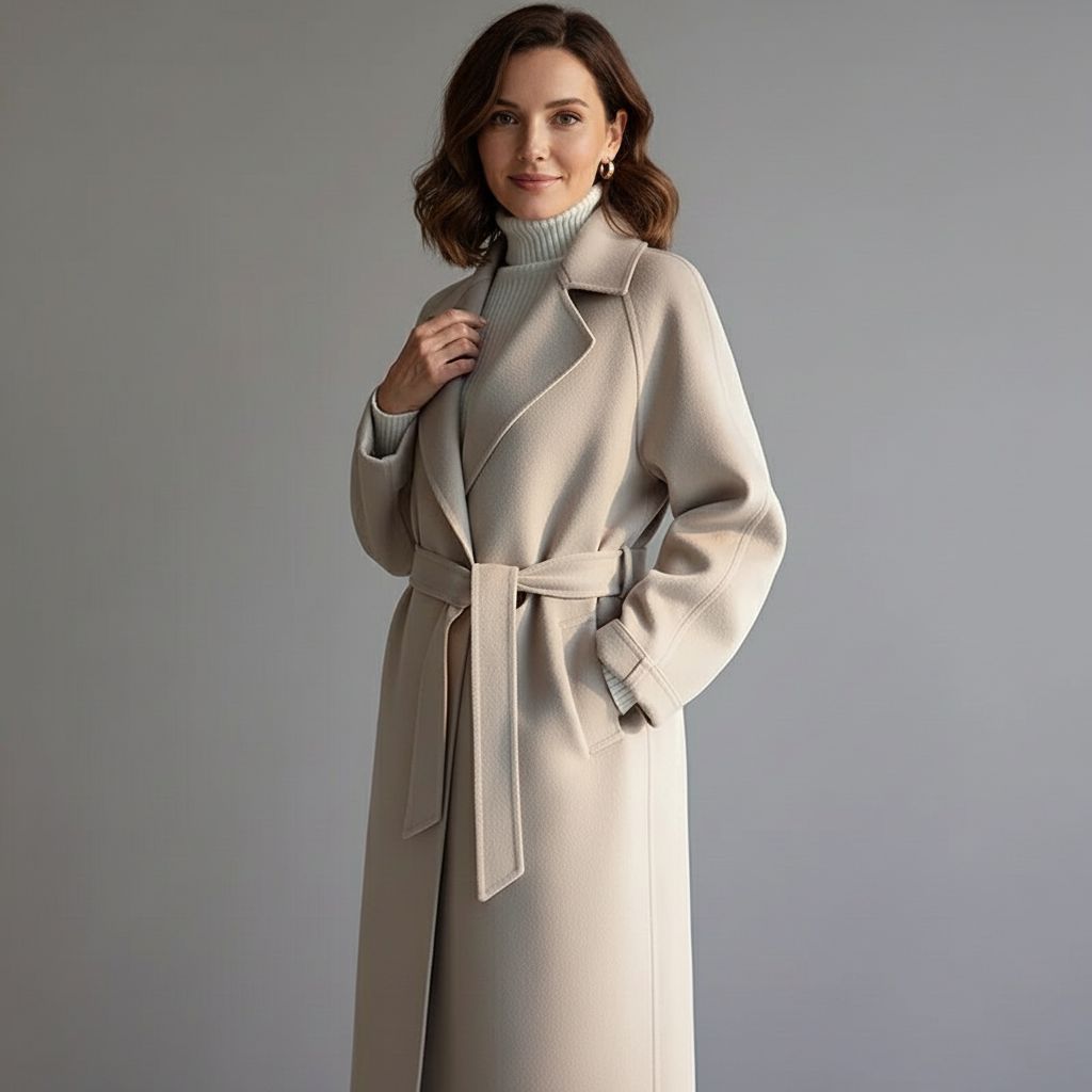 Chic Coat with Tailored Belt