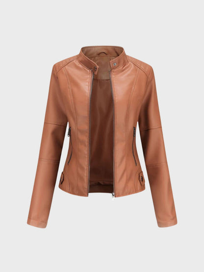 SOFÍA | Luxurious Soft Leather Bomber Jacket