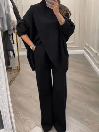 Oversized Two-Piece Sweater and Pants Set