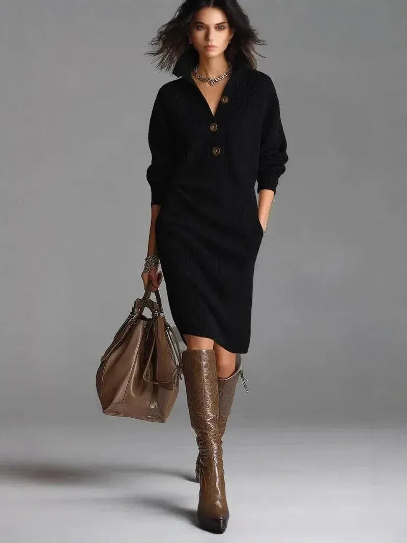 Carmen | Warm Knit Dress, Elegant and Comfortable