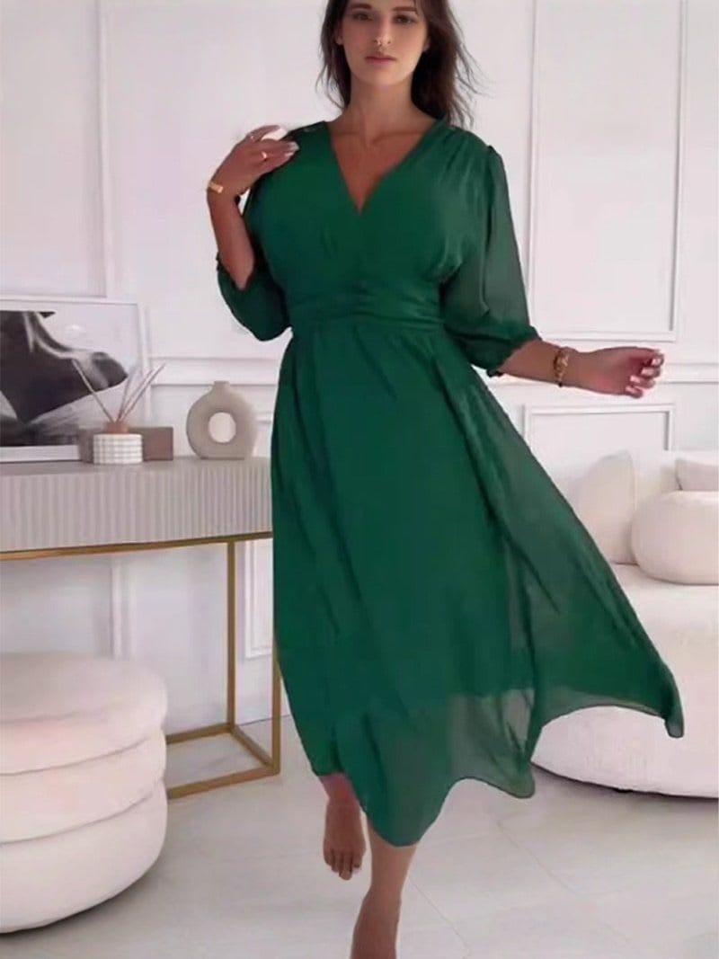 AMALIA | Chiffon Midi Dress