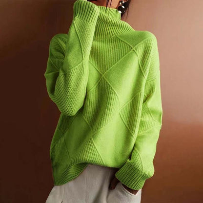 AMÉLIE | Cozy Textured Turtleneck Sweater