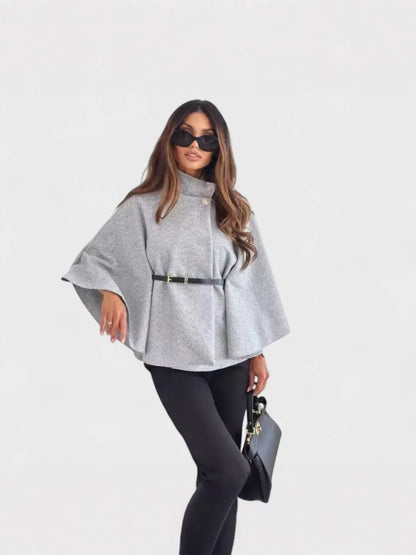 Stylish Butterfly Sleeve Jacket with Belt