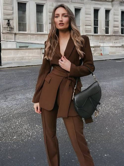 AMAYA | Chic Polyester Pantsuit