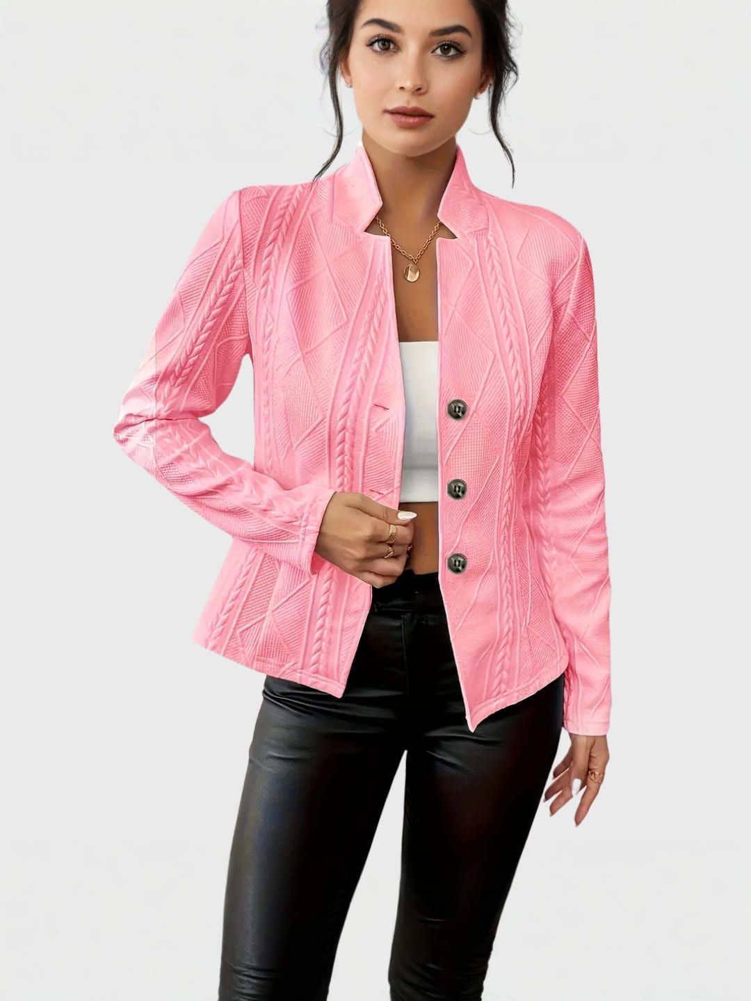 OLIVIA | Tailored Cotton-Polyester Blazer