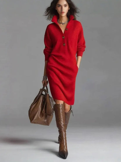 Carmen | Warm Knit Dress, Elegant and Comfortable