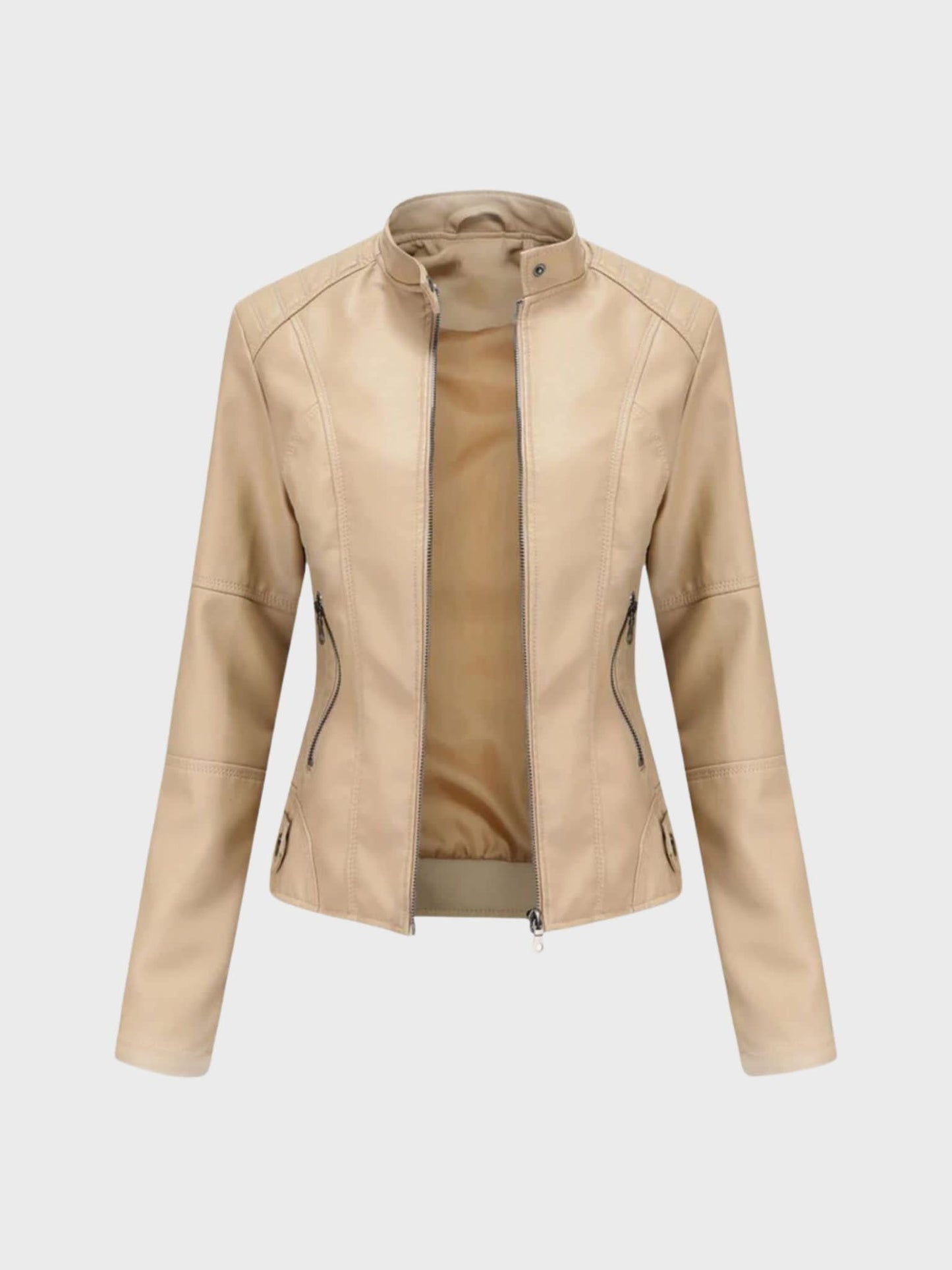 SOFÍA | Luxurious Soft Leather Bomber Jacket