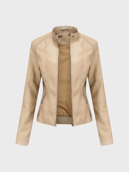 SOFÍA | Luxurious Soft Leather Bomber Jacket