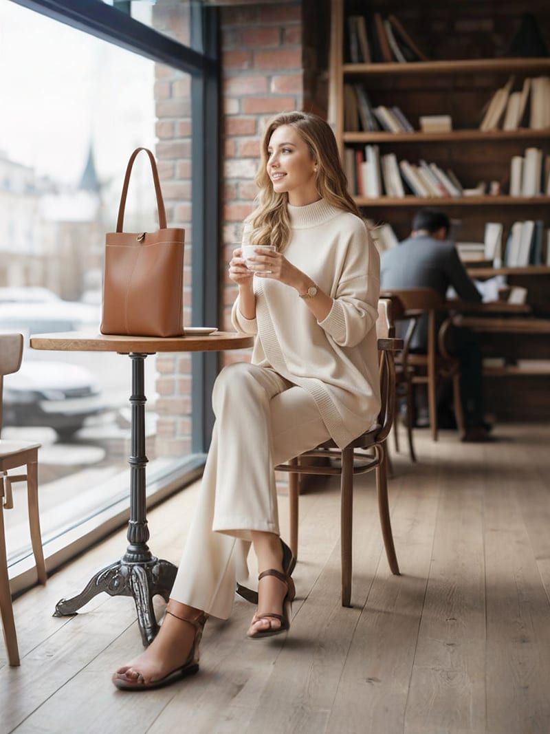 Oversized Two-Piece Sweater and Pants Set