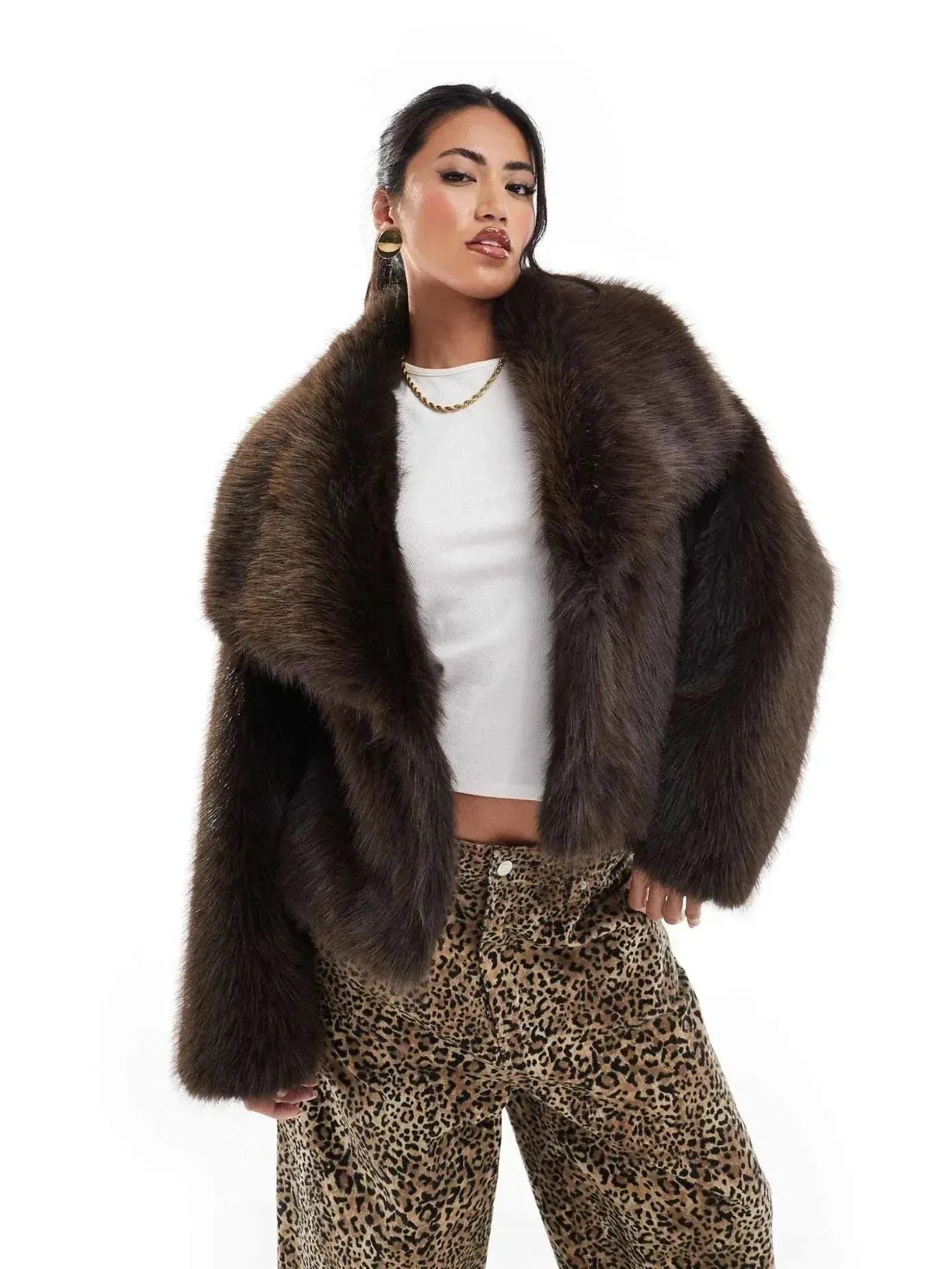 Short Faux Fur Coat