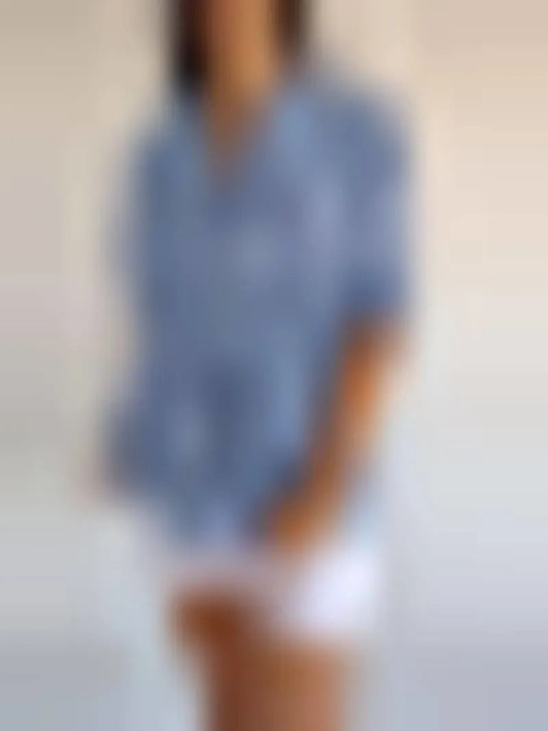 Floral Print Flowing Blouse