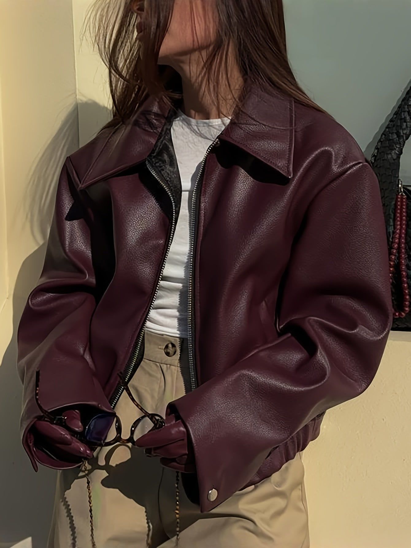 ANNETTE | Chic Vegan Leather Jacket