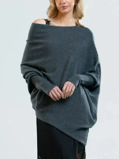 SYLVIE | Women's Oversized Sweater with Convertible Collar