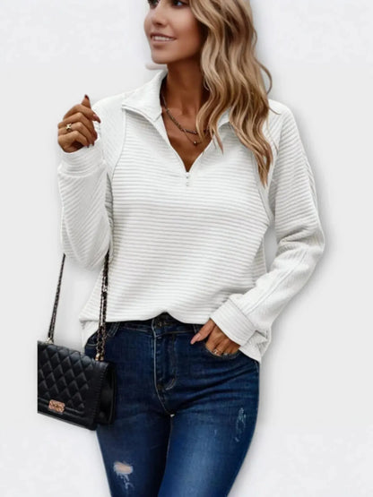 MIRÉA | Half-Zip Sweater" can be rewritten as: 

"MIRÉA | Stylish Half-Zip Sweater