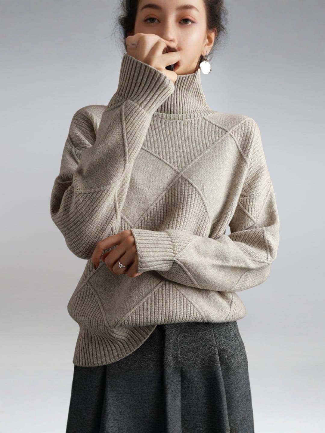EMMA | Stylish Women's Winter Turtleneck Sweater