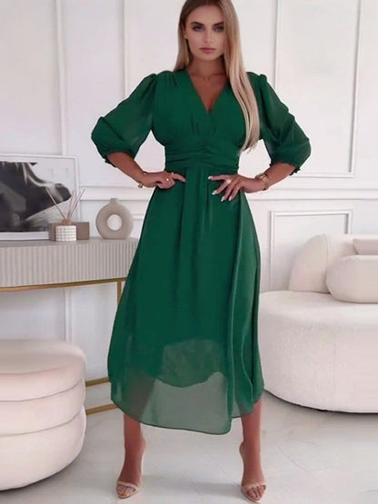 AMALIA | Chiffon Midi Dress