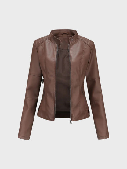 SOFÍA | Luxurious Soft Leather Bomber Jacket