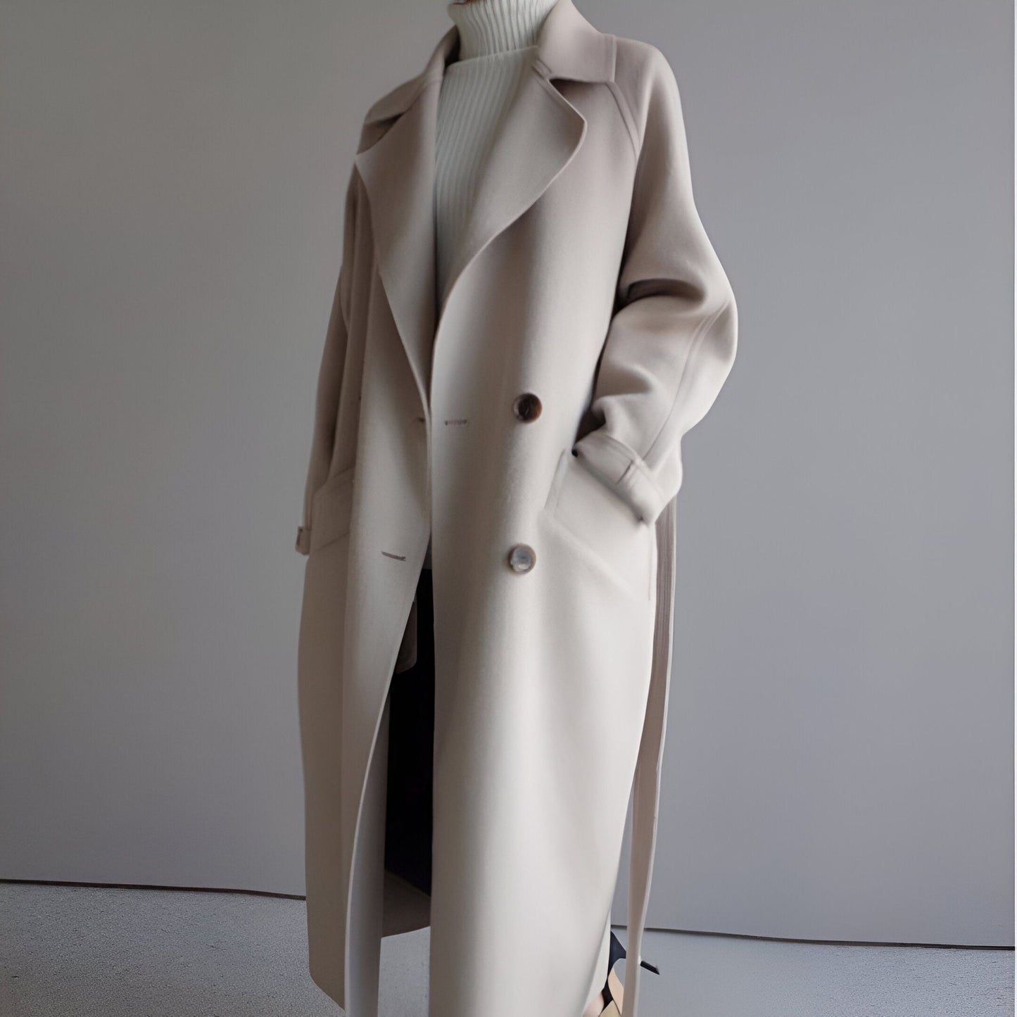 Chic Coat with Tailored Belt