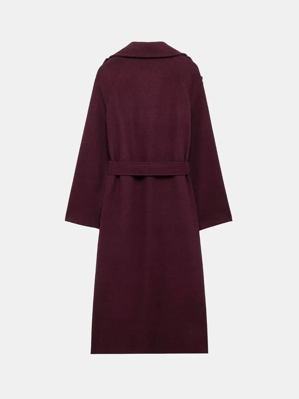 Classic Bordeaux Trench Coat