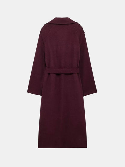 Classic Bordeaux Trench Coat