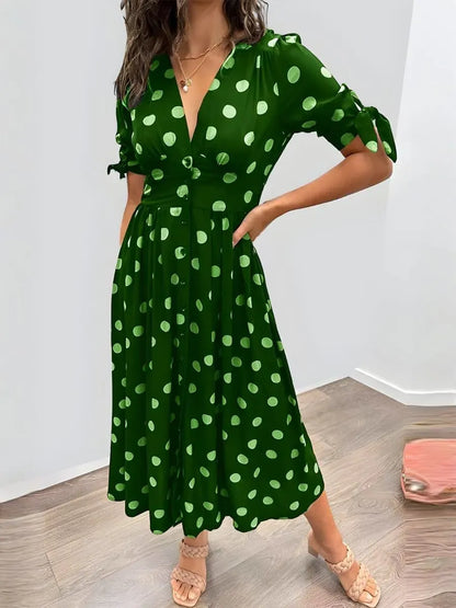 Stylish Polka Dot Dress – Classic, Feminine, and Charming