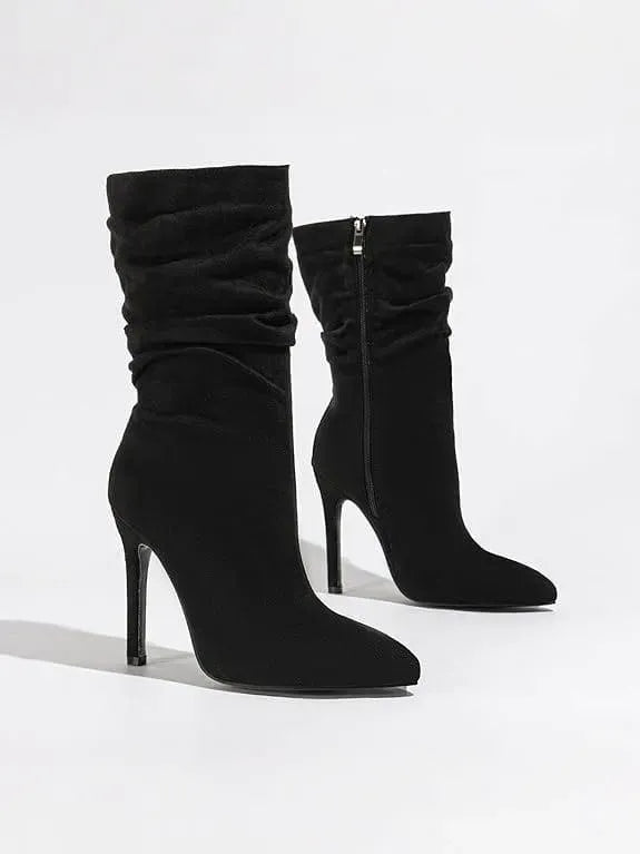 Stylish High-Heeled Booties for All-Day Comfort