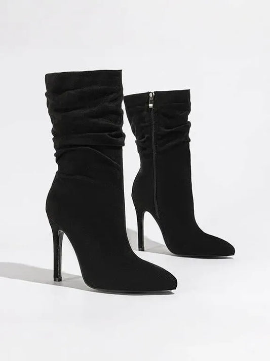 Stylish High-Heeled Booties for All-Day Comfort