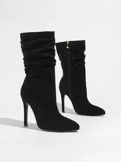 Stylish High-Heeled Booties for All-Day Comfort
