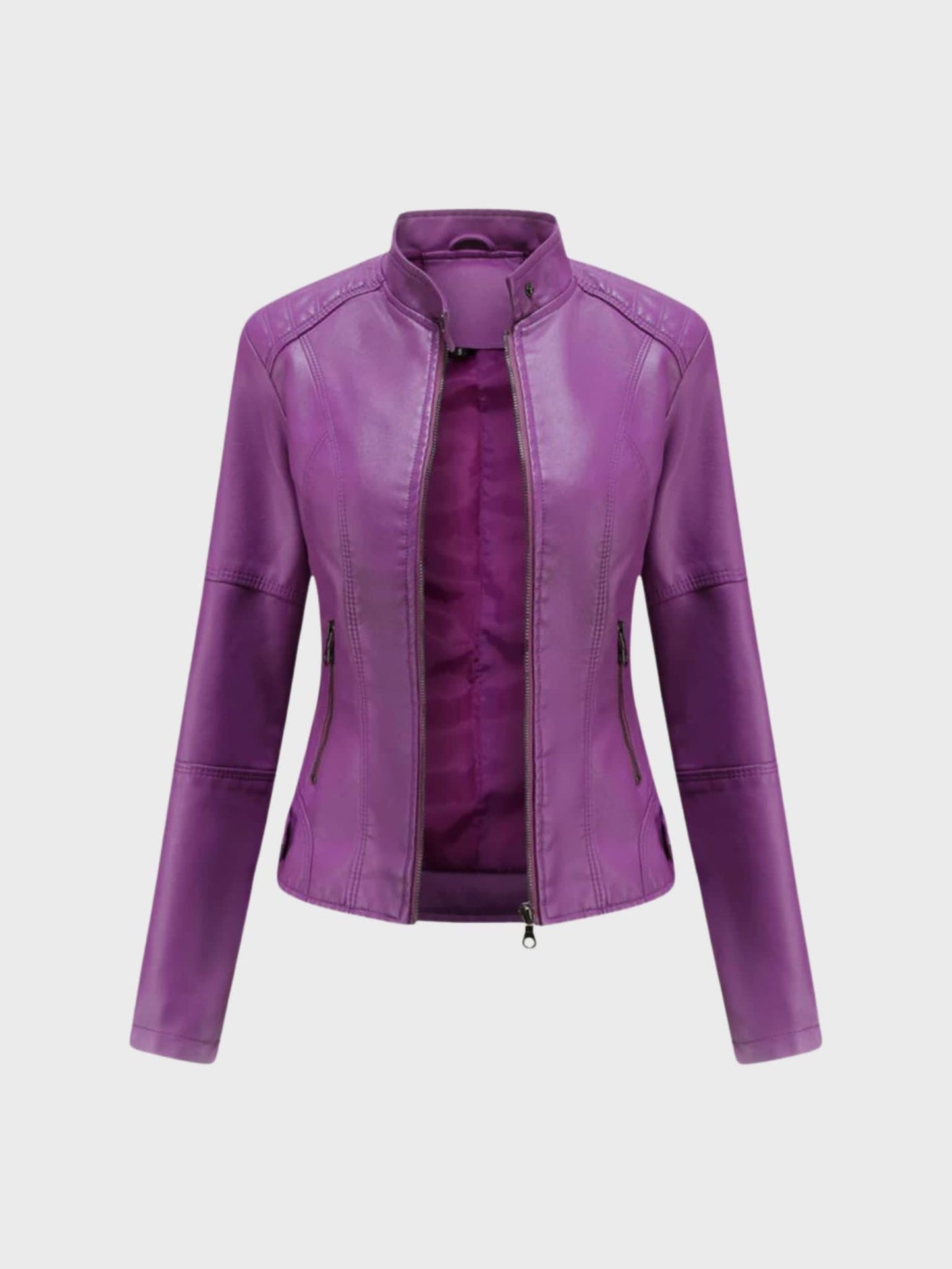 SOFÍA | Luxurious Soft Leather Bomber Jacket