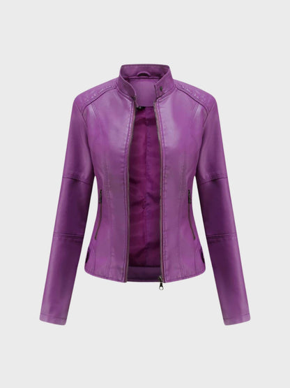 SOFÍA | Luxurious Soft Leather Bomber Jacket