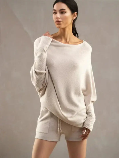 SYLVIE | Women's Oversized Sweater with Convertible Collar
