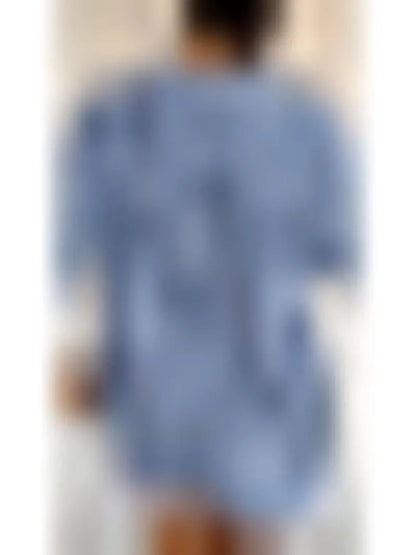 Floral Print Flowing Blouse