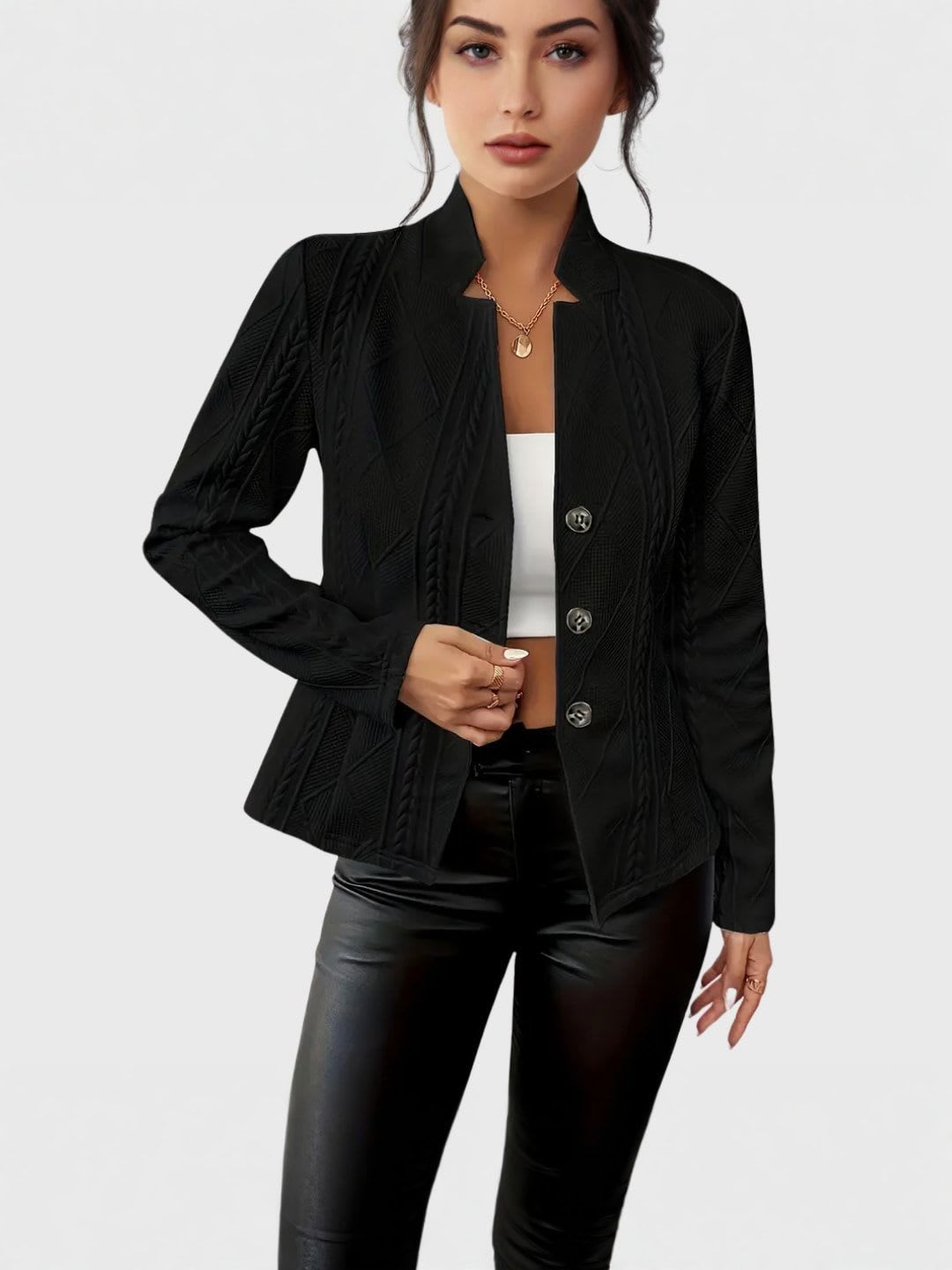 OLIVIA | Tailored Cotton-Polyester Blazer